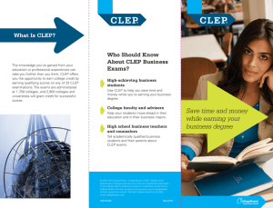 CLEP Business Exams