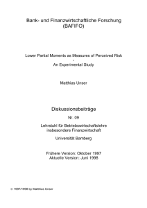 Lower Partial Moments as Measures of Perceived Risk