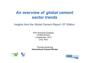 An overview of global cement sector trends