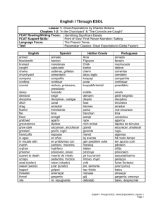 English I Through ESOL - the School District of Palm Beach County