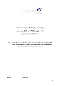 Disability Initiatives - Information Document