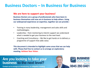 Business Doctors – In Business for Business