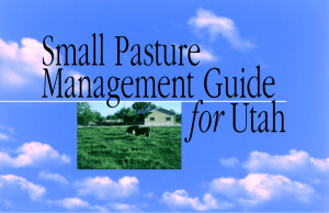 Small pasture management guide for Utah (USU publication)