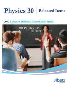 Physics 30 - Alberta Education
