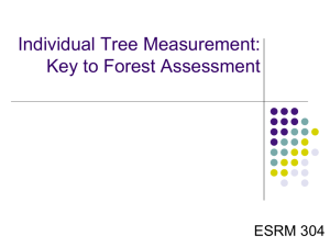 Individual Tree Measurement: Key to Forest Assessment