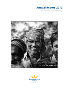 2012 Annual Report - British American Tobacco Bangladesh