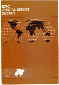 Annual Report 1982-1983 - International Development Research