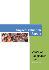YWCA of Bangladesh Impact Evaluation Report