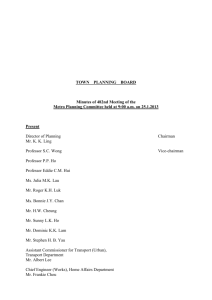 TOWN PLANNING BOARD Minutes of 482nd Meeting of the Metro