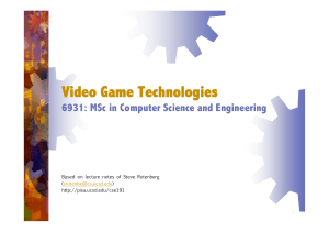 Video Game Technologies