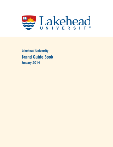 Brand Guide Book - Lakehead University