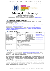 Masaryk University - Akita International University