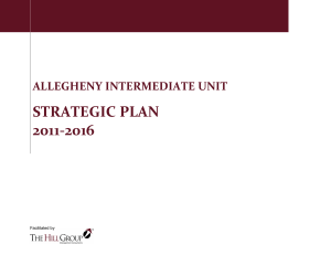 Strategic Plan - Allegheny Intermediate Unit