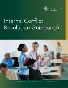 Internal Conflict Resolution Guidebook