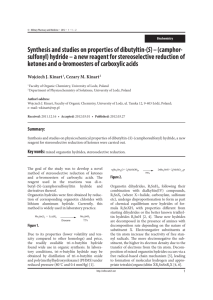 Synthesis and studies on properties of dibutyltin