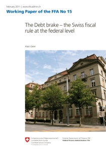 The Debt brake – the Swiss fiscal rule at the federal level