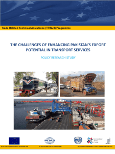 Challenges Enhancing Pakistan's Export Potential