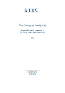 The Ecology of Family Life