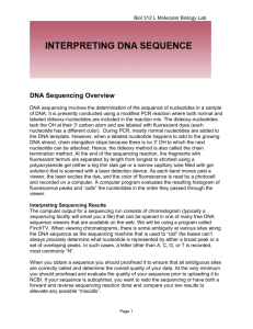 DNA Sequencing Overview