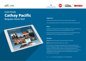 Cathay Pacific Case Study
