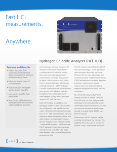 HCl Analyzer - Los Gatos Research Inc.