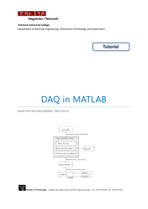 Tutorial: Data Acquisition in MATLAB