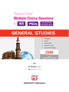 gEnEral StUdIES - MADE EASY Publications