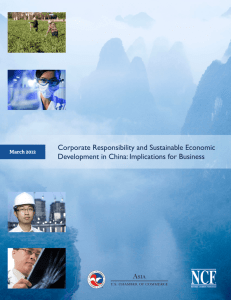 Corporate Responsibility and Sustainable Economic Development