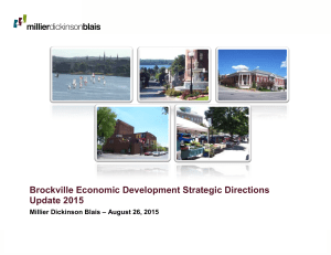 Brockville Economic Development Strategic
