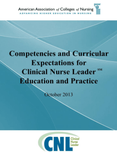 AACN CNL Competencies and Curricular Expectations