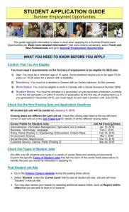 Student Application Guide - GOJobs