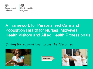 A framework for personalised care and population health