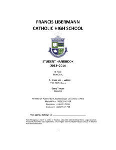 FRANCIS LIBERMANN CATHOLIC HIGH SCHOOL