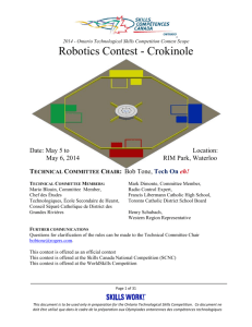 Robotics Contest - Crokinole