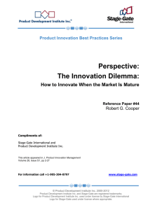 The Innovation Dilemma - stage