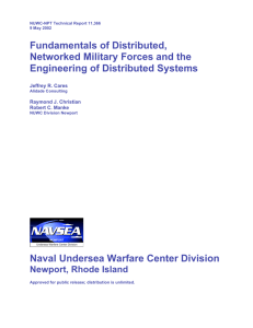 Fundamentals of Distributed, Networked Military Forces and the