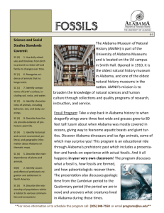 Fossil Teacher Guide K-5 - Alabama Museum of Natural History