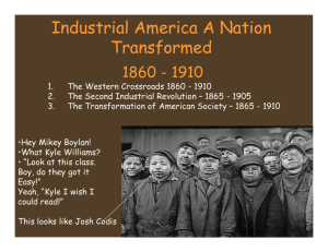 Industrial America A Nation Transformed