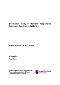 Evaluation Study of Demand Responsive
