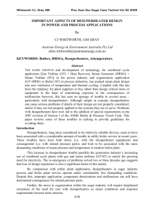 important aspects of desuperheater design in power and