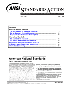 SAV3727 - ANSI Public Portal - American National Standards Institute