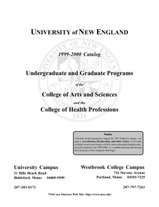 Graduate Section - University of New England