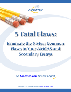 5 Fatal Flaws - Accepted.com