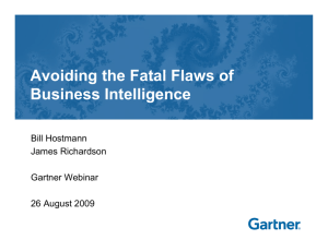 Avoiding the Fatal Flaws of Business Intelligence