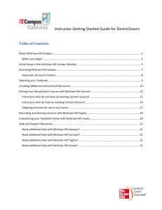 MH Campus Gateway: Instructor Guide