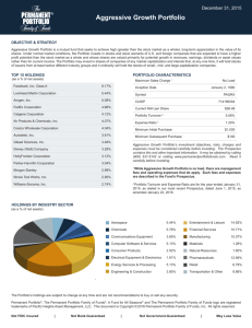 Aggressive Growth Portfolio - The Permanent Portfolio Family of Funds