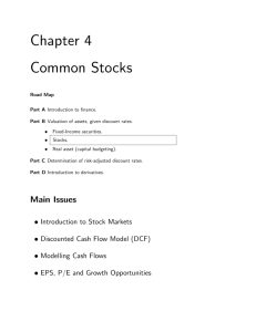 Chapter 4 Common Stocks