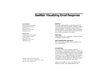 SeeMail: Visualizing Email Response