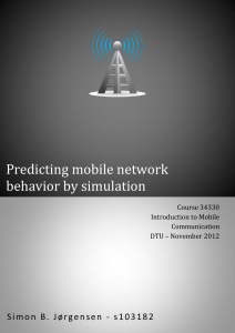 Predicting mobile network behavior by simulation