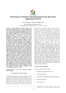 Performance Evaluation of Routing Protocols for Real Time